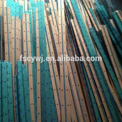 3.5 meters long brass color piano hinges